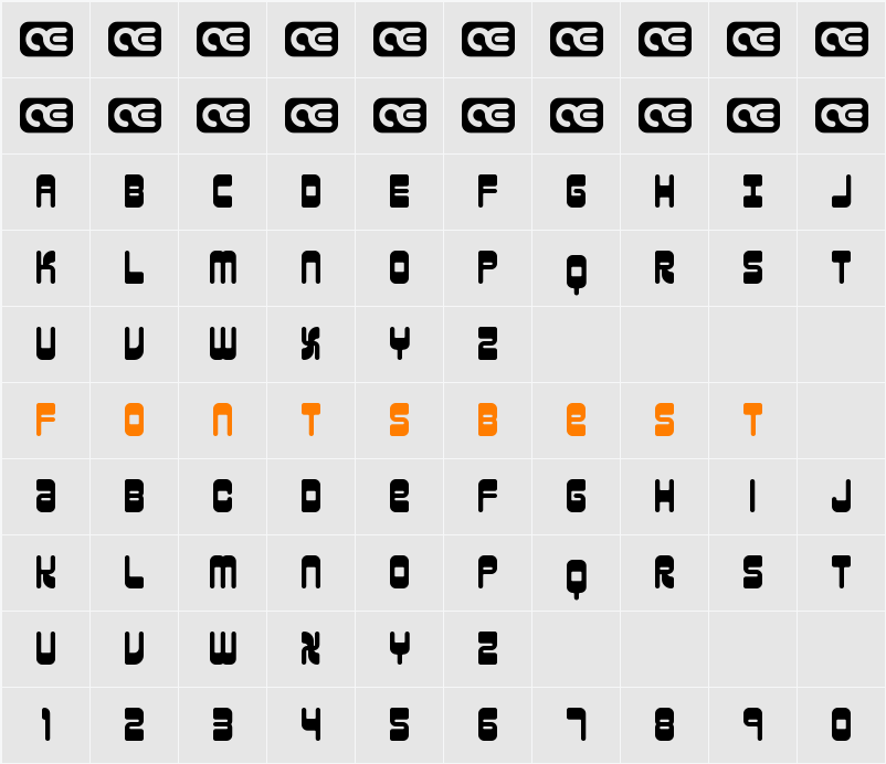Reason BRK Character Map