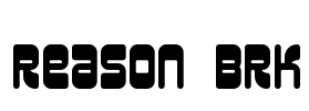 Reason BRK Font Image
