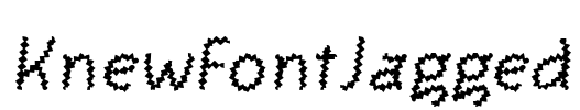 KnewFontJagged Font Image