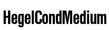 HegelCondMedium Font Image