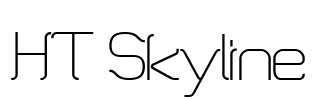 HT Skyline Font Image