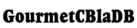 GourmetCBlaDB Font Image