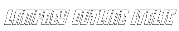 Lamprey Outline Italic