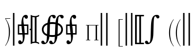 Quanta Pi Five SSi Font Image