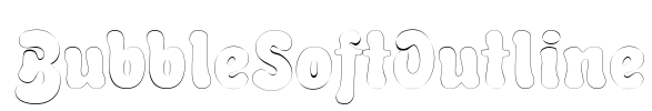 BubbleSoftOutline Font Image