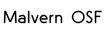 Malvern OSF Font Image