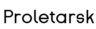 Proletarsk Font Image