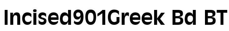 Incised901Greek Bd BT Font Image