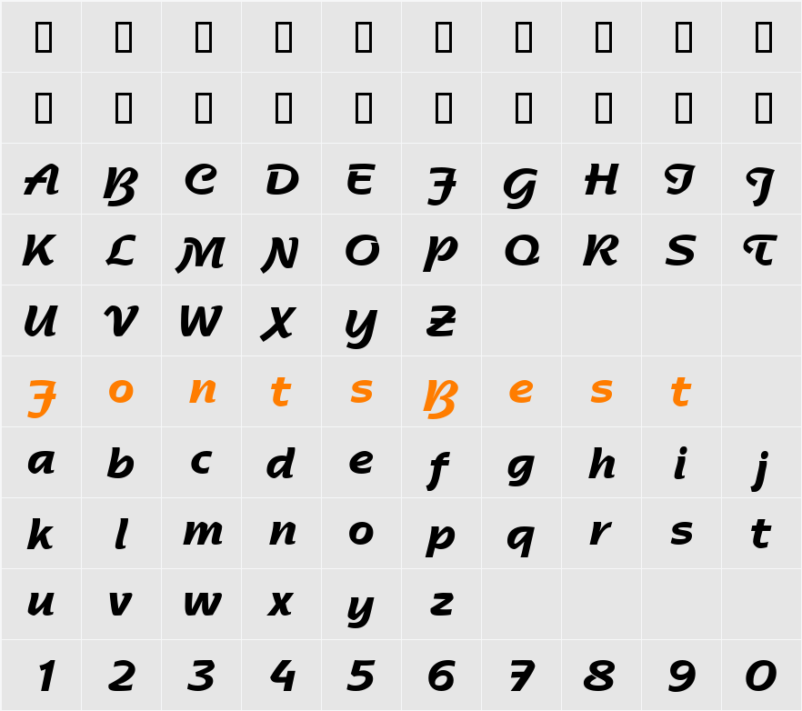 RossonSSK Character Map