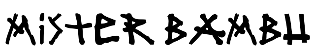 mister bambu Font Image