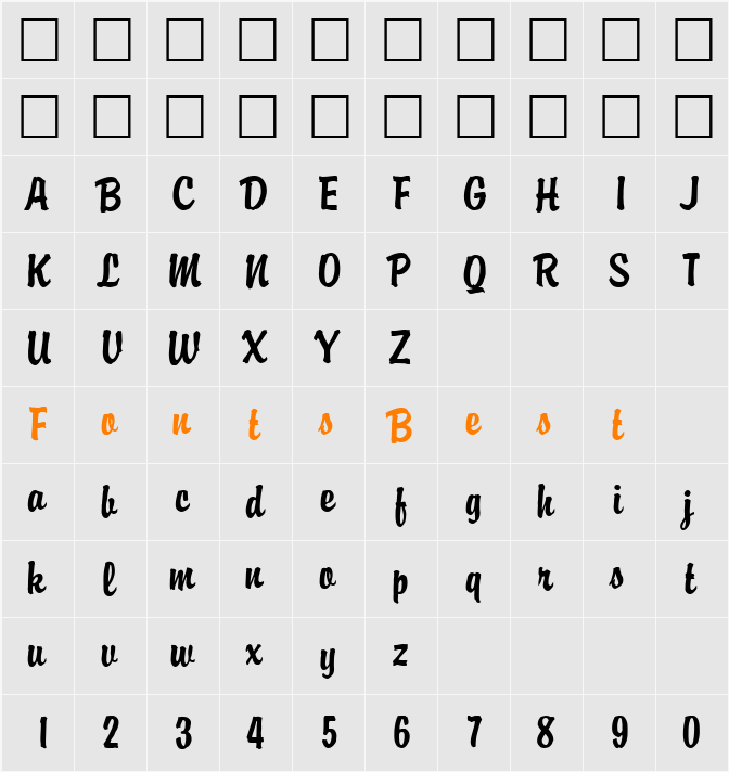 PT Dog-ear Character Map