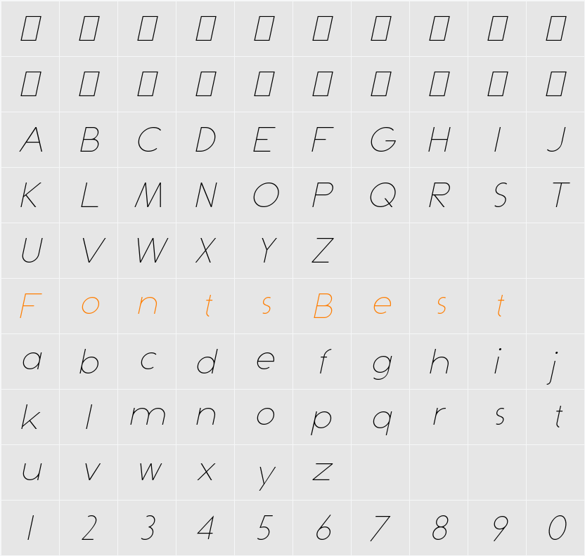 Dominik Character Map