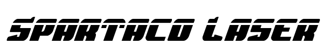 Spartaco Laser Font Image