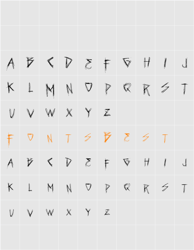 vtks seven Character Map