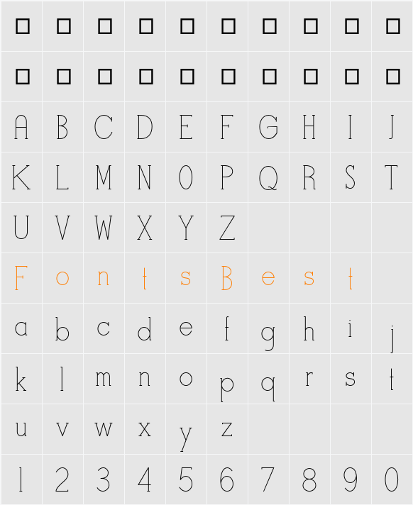 StymieStylus Character Map