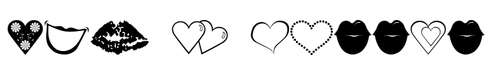 luv n kisses Font Image