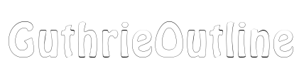 GuthrieOutline Font Image