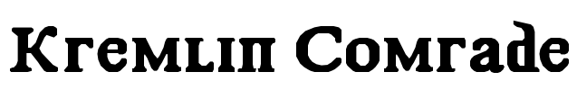 Kremlin Comrade Font Image