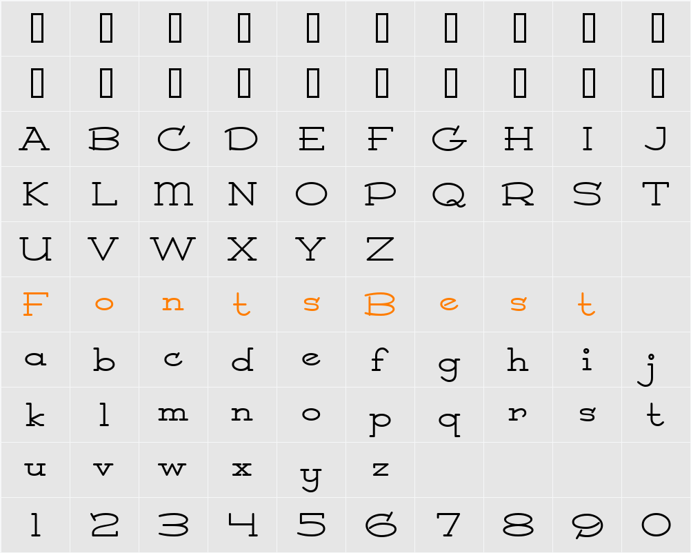 Princess BTN Character Map