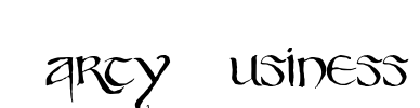 Party Business Font Image