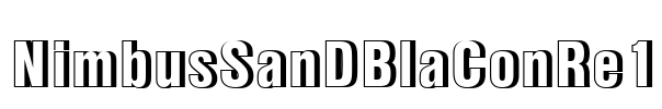 NimbusSanDBlaConRe1 Font Image