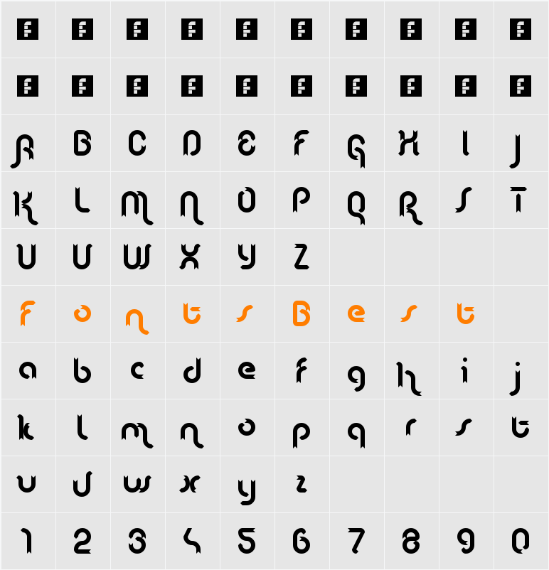 Lenta Character Map
