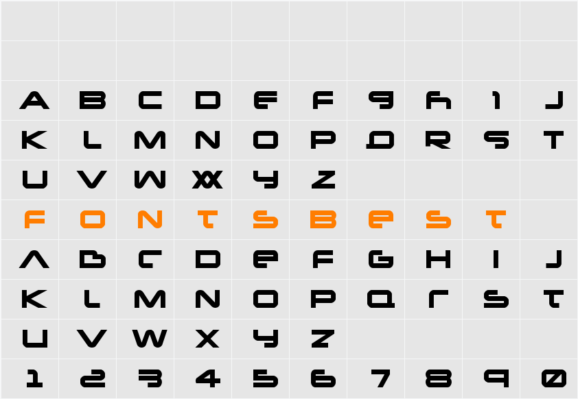 New Mars Title Character Map