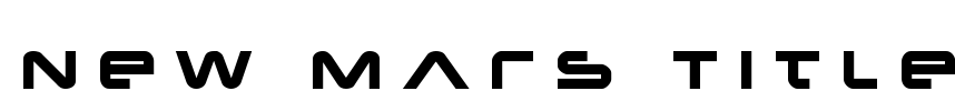 New Mars Title Font Image