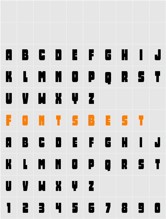 Opus Mundi Condensed Character Map