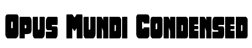 Opus Mundi Condensed Font Image