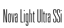 Nova Light Ultra SSi Font Image