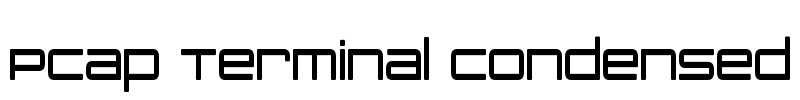 PCap Terminal Condensed Font Image