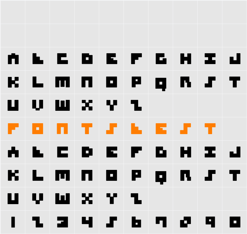 MKSquares Character Map