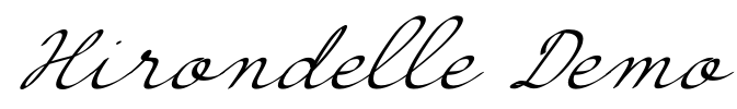 Hirondelle Demo