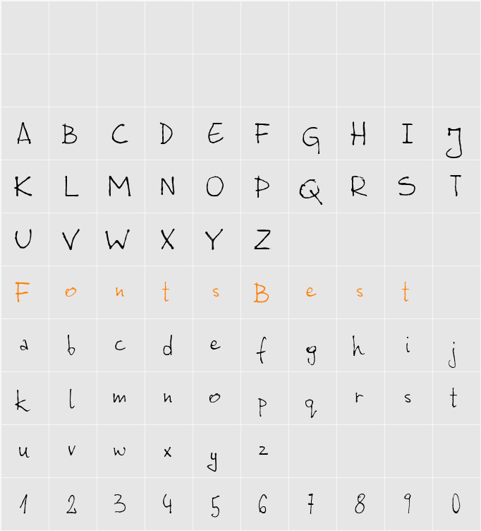 Hajduczek Character Map