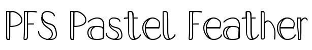 PFS Pastel Feather Font Image
