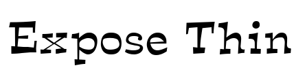 Expose Thin Font Image