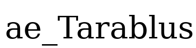 ae_Tarablus Font Image