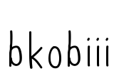 bkobiii Font Image