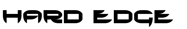HARD EDGE  Font Image