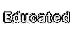 Educated Font Image