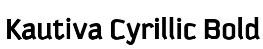 Kautiva Cyrillic Bold Font Image