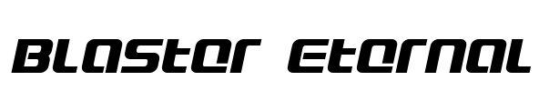 Blaster Eternal Font Image