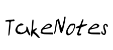 TakeNotes Font Image
