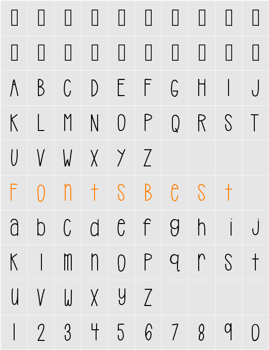 HelloCasual Character Map