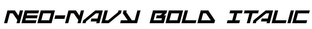 Neo-Navy Bold Italic