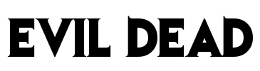 Evil Dead Font Image