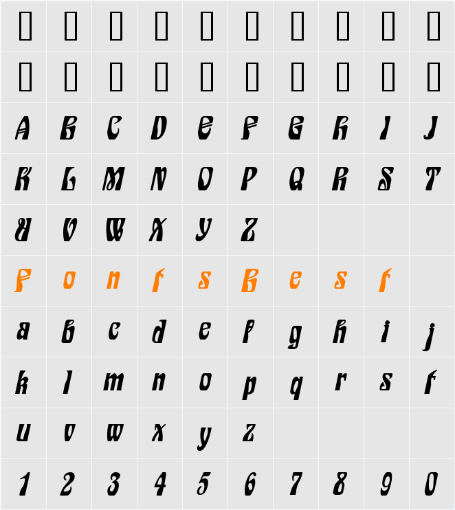 Epic Wide Character Map