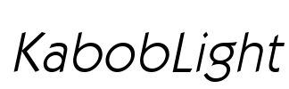 KabobLight Font Image