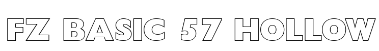 FZ BASIC 57 HOLLOW